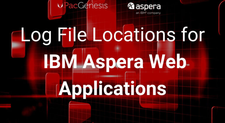 Log File Locations for IBM Aspera Web Applications